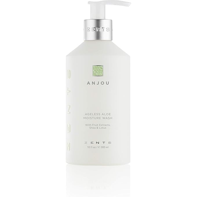 Zents Ageless Aloe Moisture Wash, Anjou, With Fruit Extracts, Shea Butter & Lotus, 10 fl oz / 300 ml